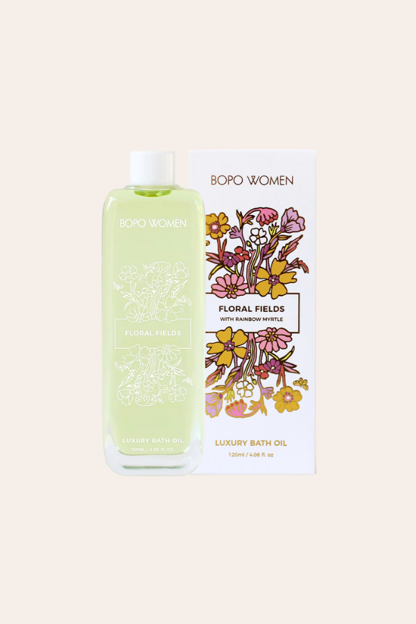 Image of Personal Care. Productname: Bopo Floral Fields Luxury Bath Oil in Floral colour by brand - Kabana