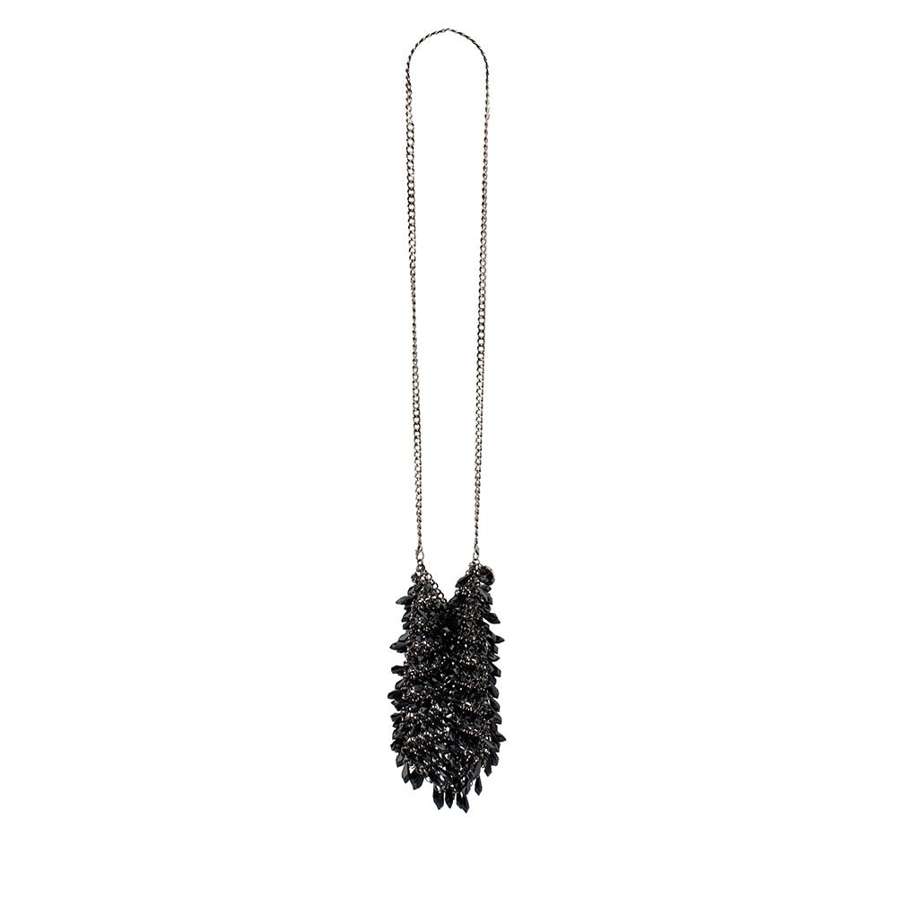 Olga Berg FLORENCE Chainmail Bag (Black)