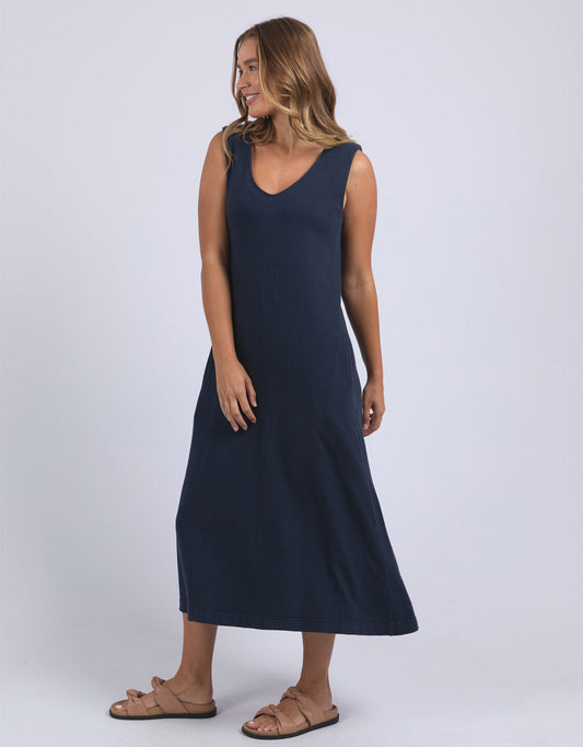 Aspen Dress - (Navy)