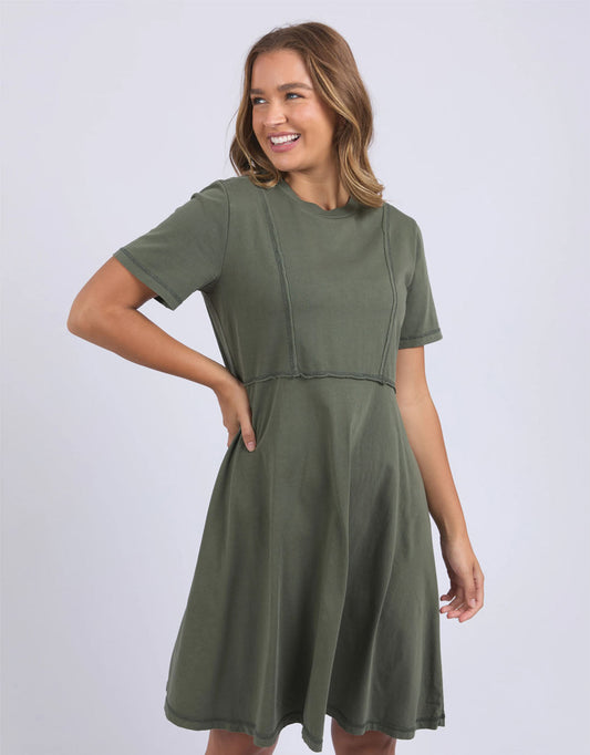 Eva Dress - (Khaki)