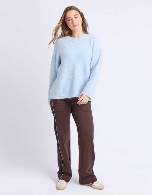 Foxwood Flint Knit Crew (Ice Blue)
