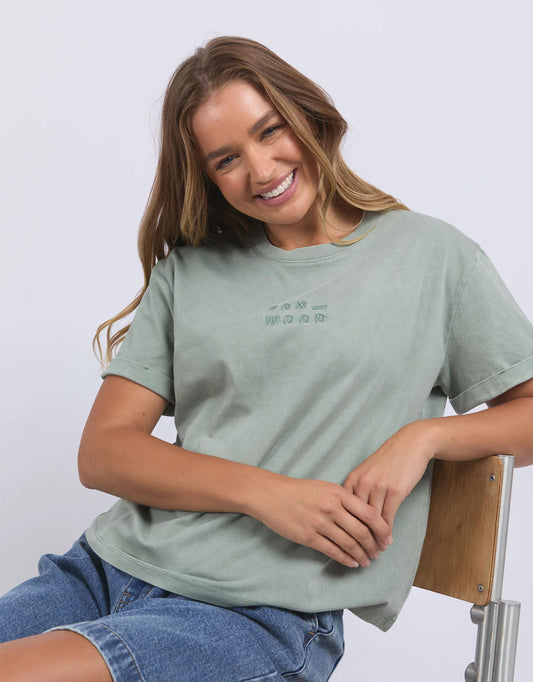 Huntleigh Oversized Tee - (Iceberg Green)