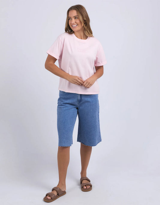 Huntleigh Oversized Tee - (Pale Pink)