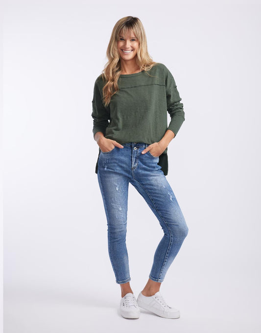 Jayne Throw On Top - (Khaki)