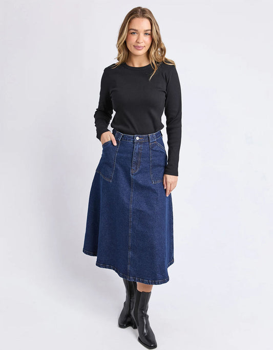 Potter Skirt - (Indigo)