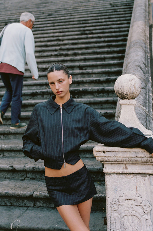 Fred Jacket (Pinstripe)