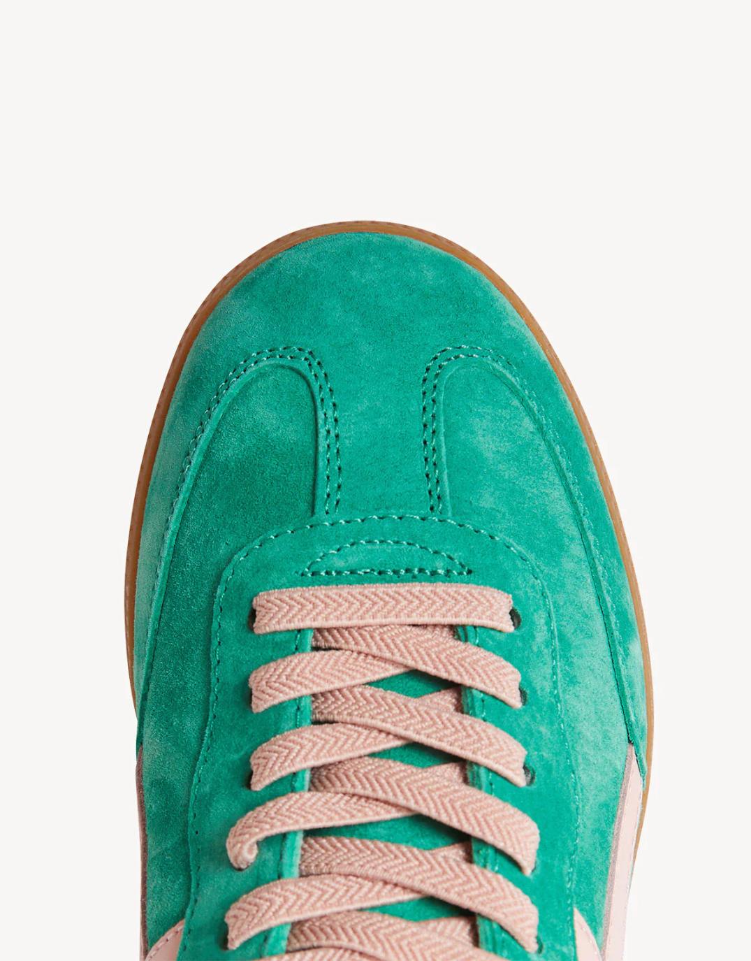 Goodsole Crossroads Suede Sneakers (Pine/Pink)