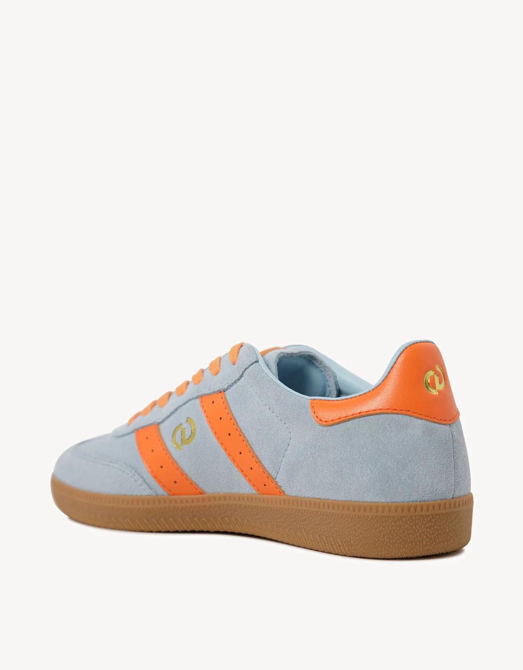 Goodsole Parallel Suede Sneakers Pale Blue/Orange (Pale Blue /Orange)