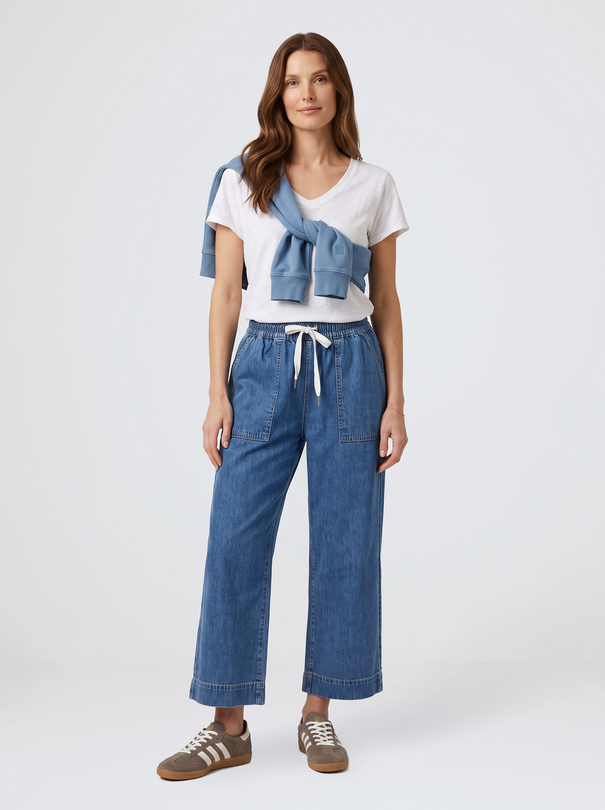 Elm Greta Slim Leg Pant (Blue)