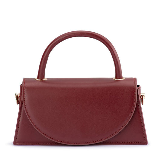 Olga Berg HAILEY Top Handle Bag (Burgundy)