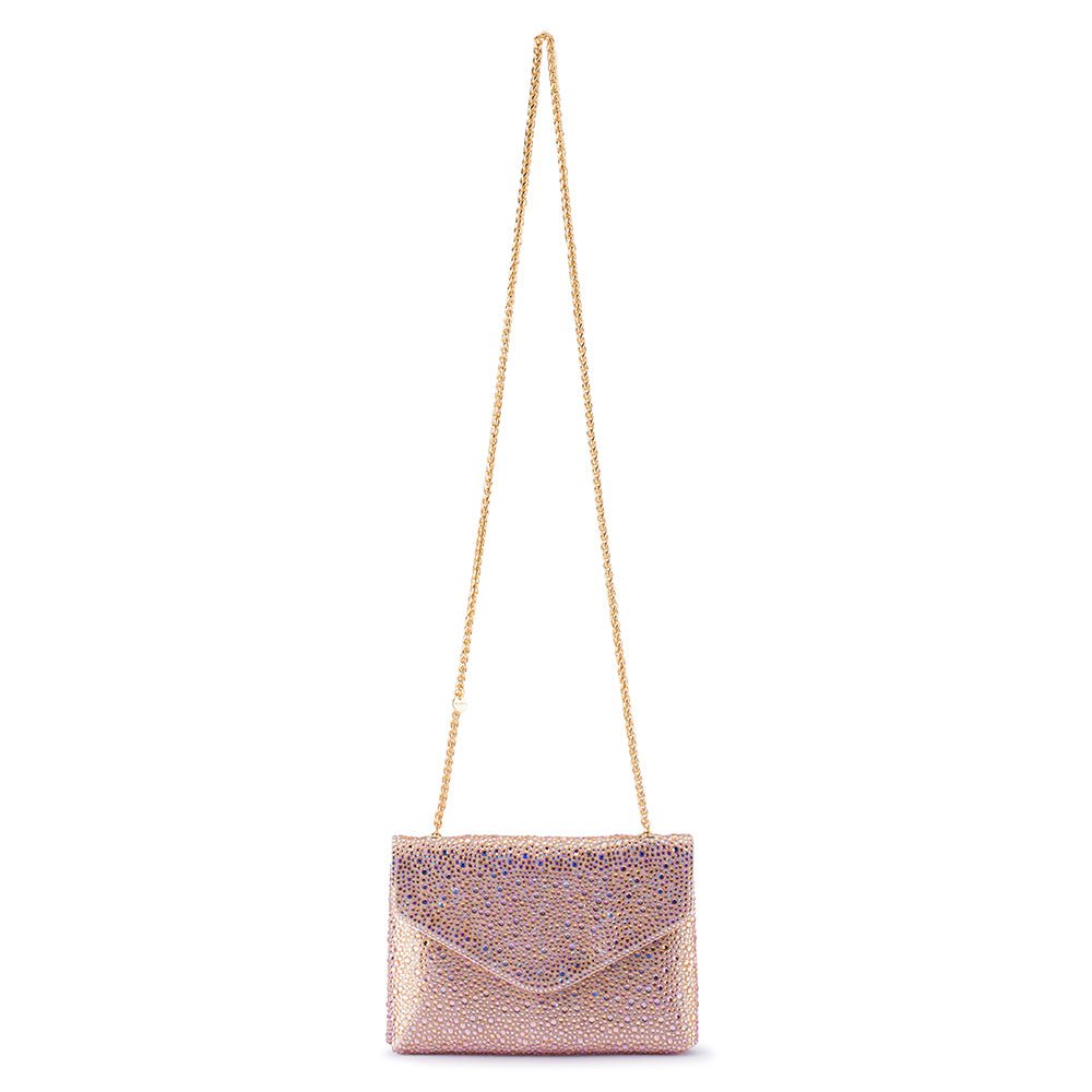 Olga Berg HATTIE Crystal Shoulder Bag (Peach)
