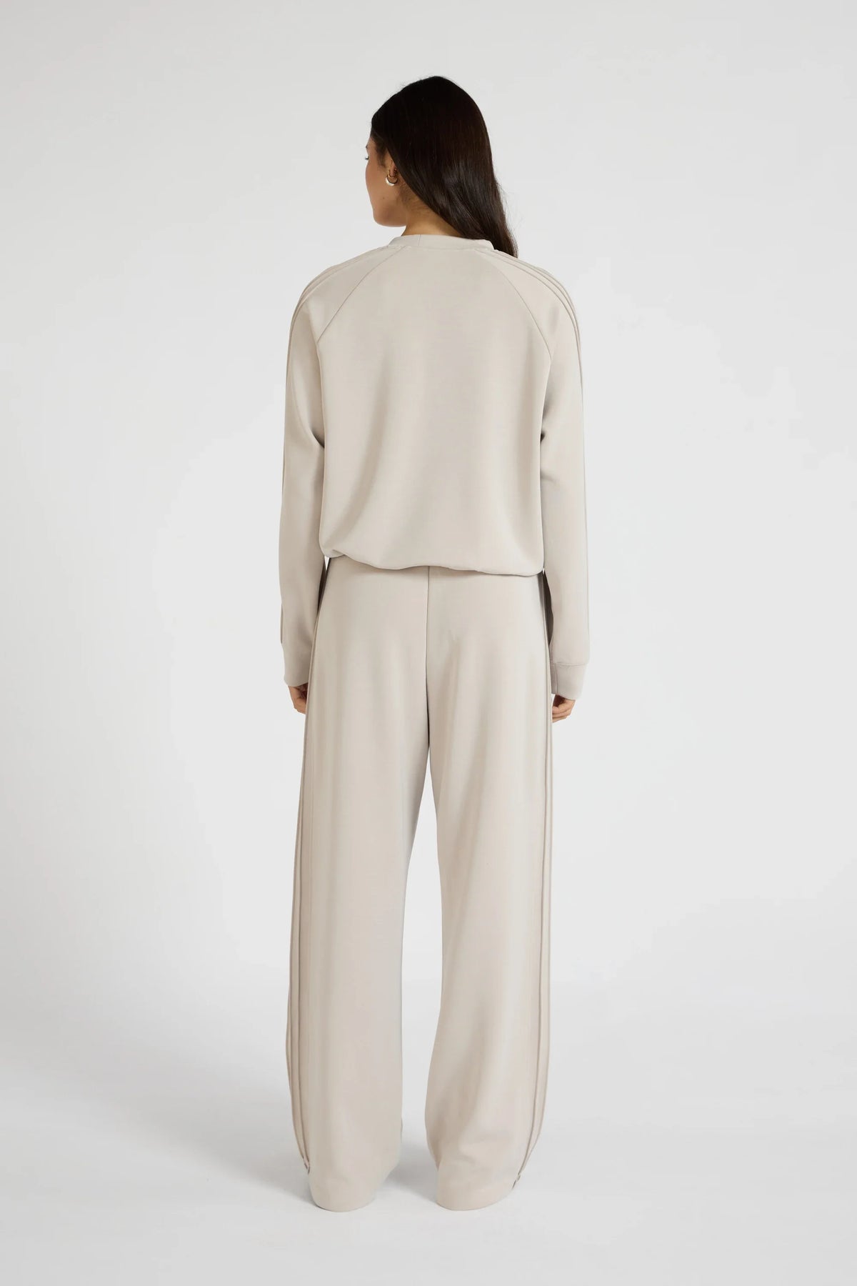 Soft Luxury Raglan Crew Jumper (Stone)
