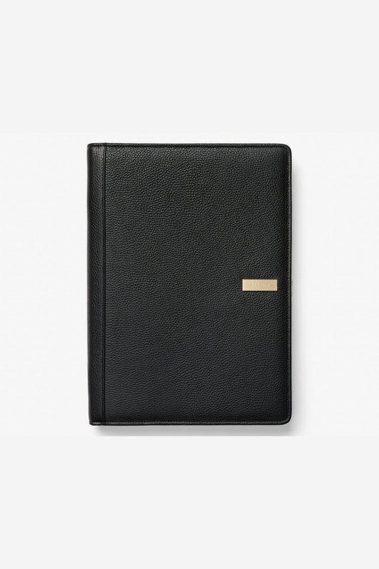 KINNON HUDSON COMPENDIUM WITH GOLD HARDWARE (Black)