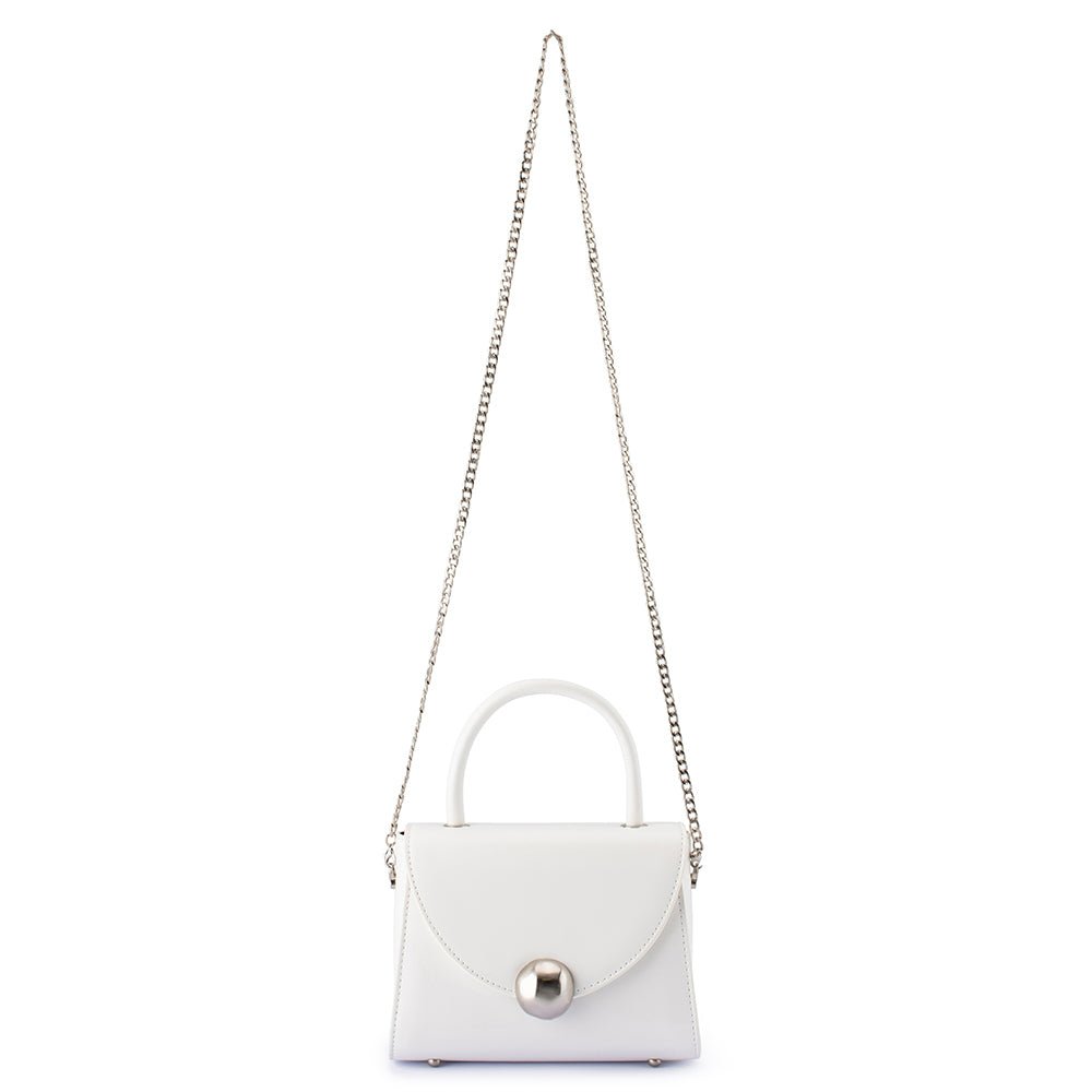 Olga Berg HUX Top Handle Bag (White)
