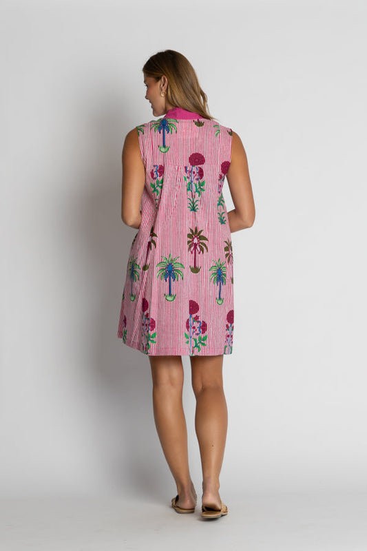 I.B.S.A IBSA Hampton Sleeveless Dress (Berry)