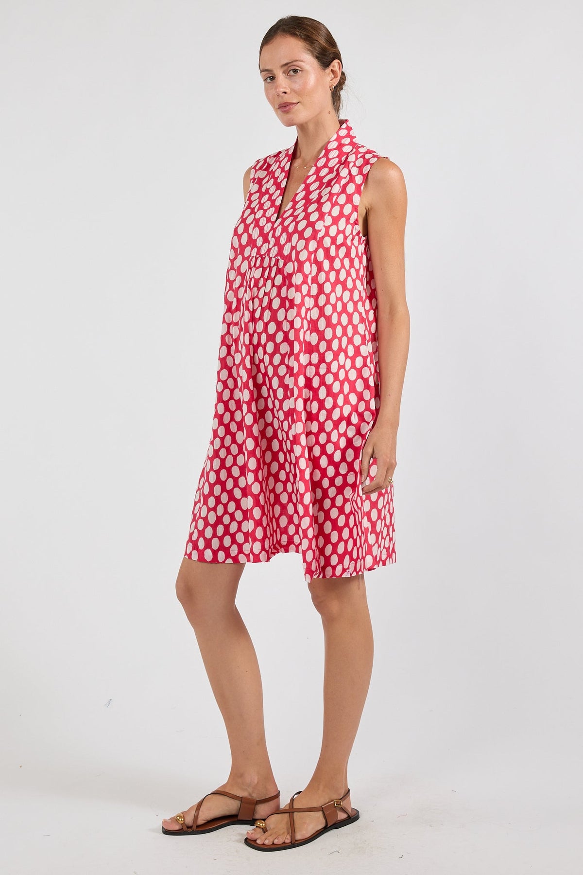 I.B.S.A IBSA Spot On S/Less Dress (Coral)