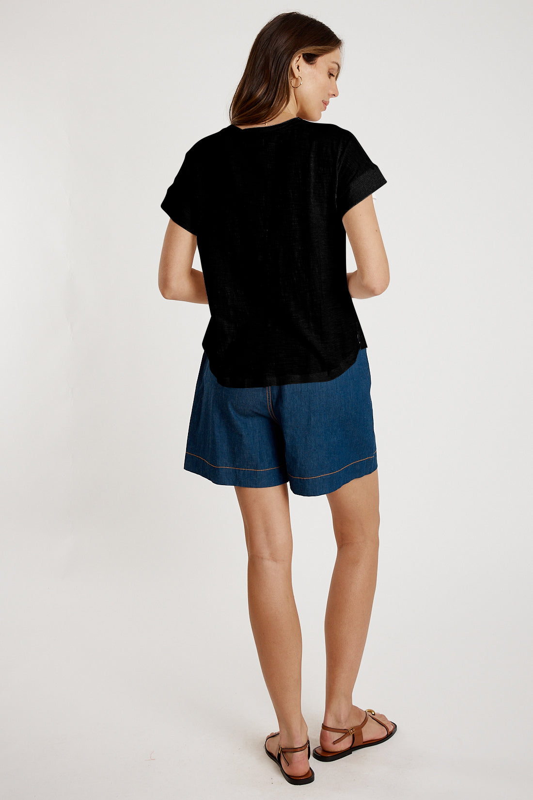 I.B.S.A IBSA T-Shirt Plain Round Neck (Black)