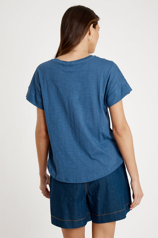 I.B.S.A IBSA T-Shirt Plain Round Neck (Navy)