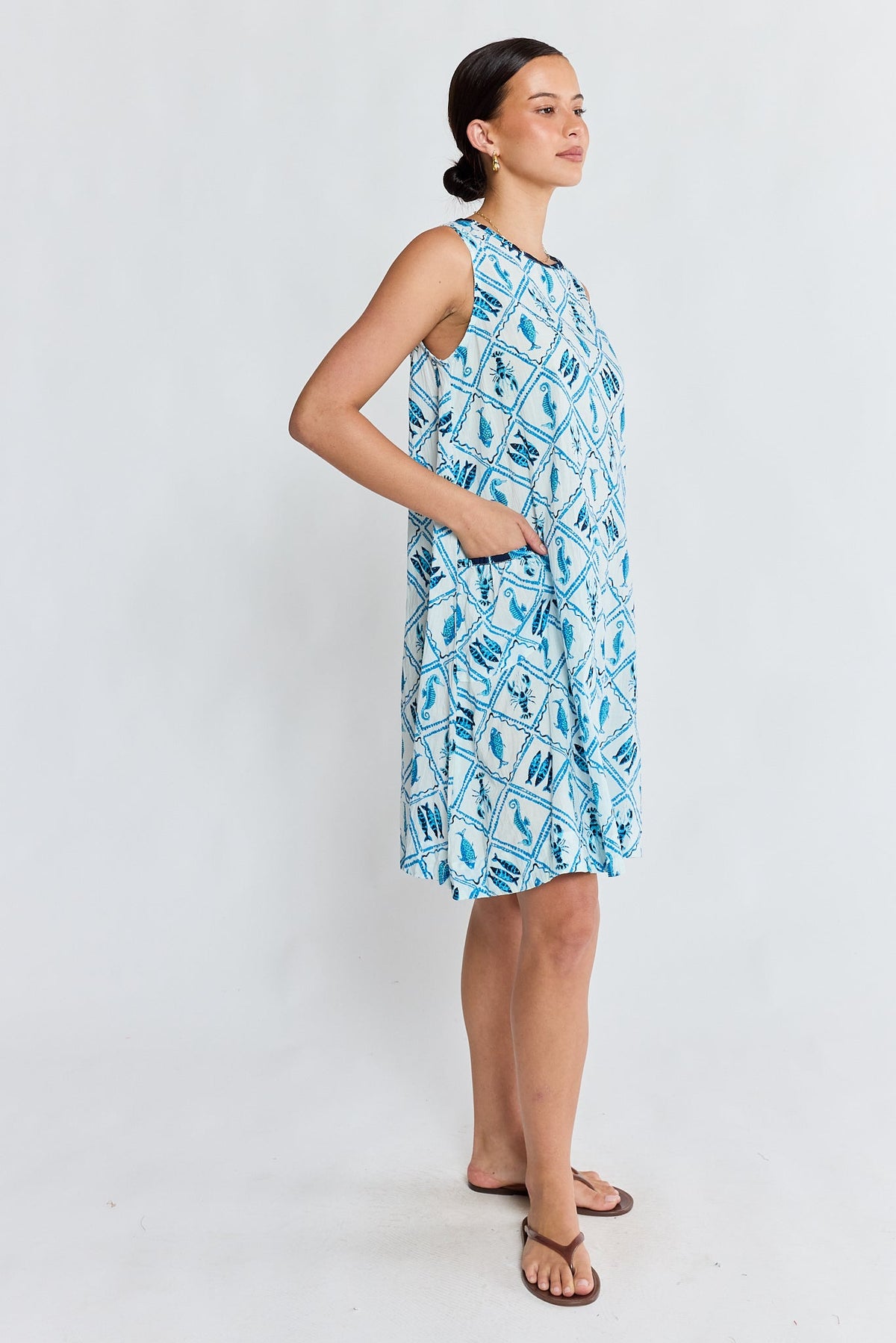 I.B.S.A PRE SALE | IBSA Zeke Swing Dress (White)