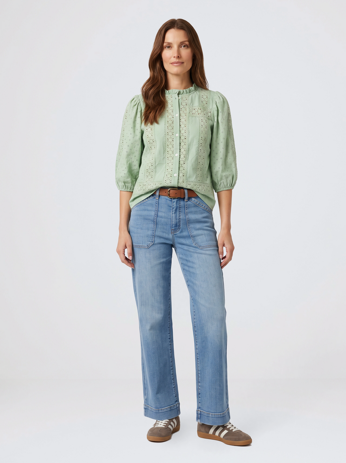 Kireina Isabella Shirt (Grape Green)