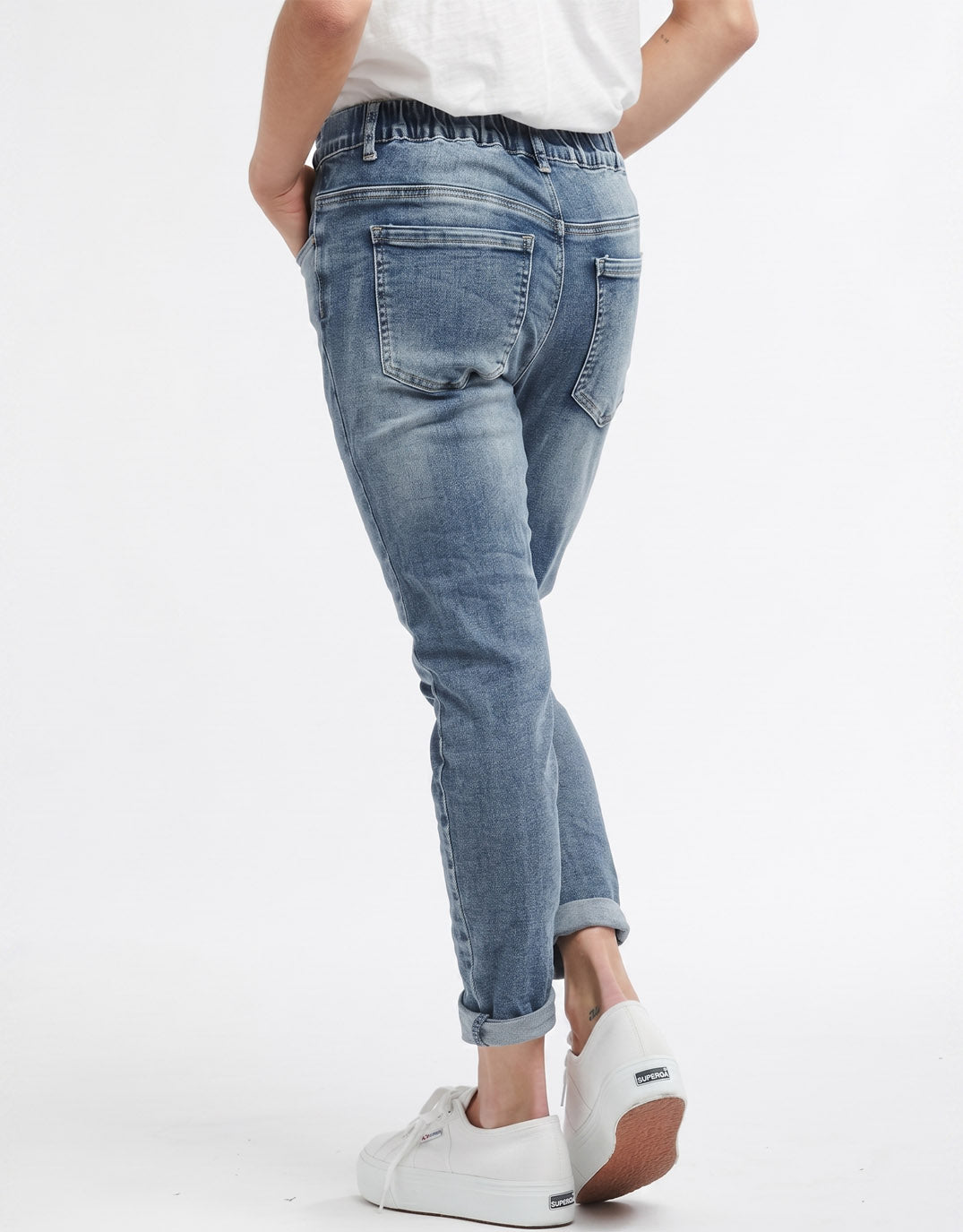 Italian Star Emma Stretch Jean (Mid Wash)