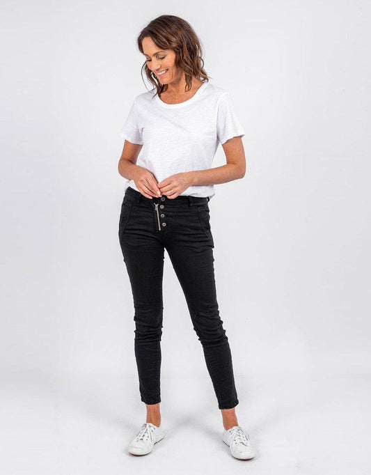 Italian Star Jeans - (Black)