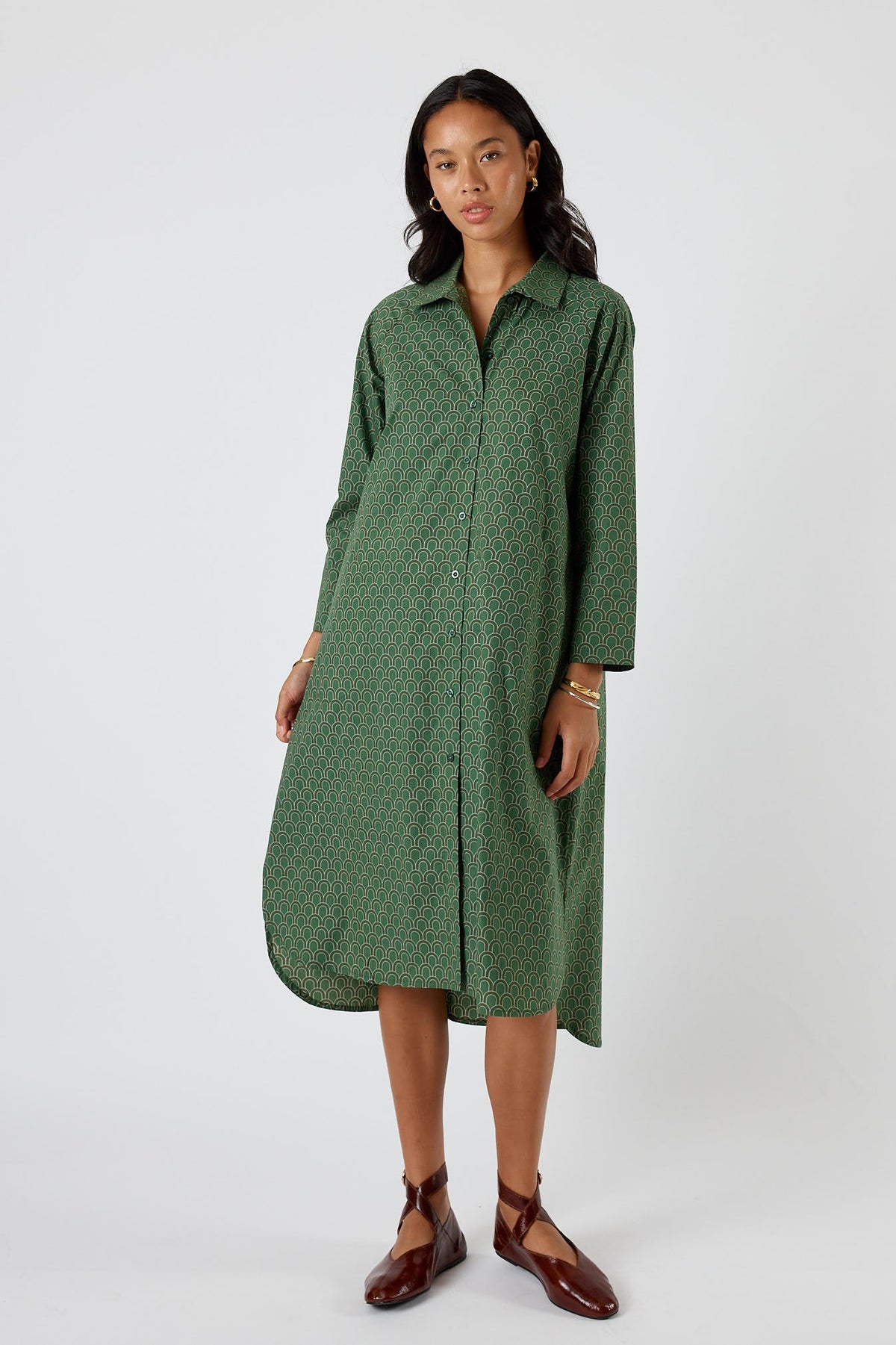 Division Itami Emilie Shirtdress (Green)
