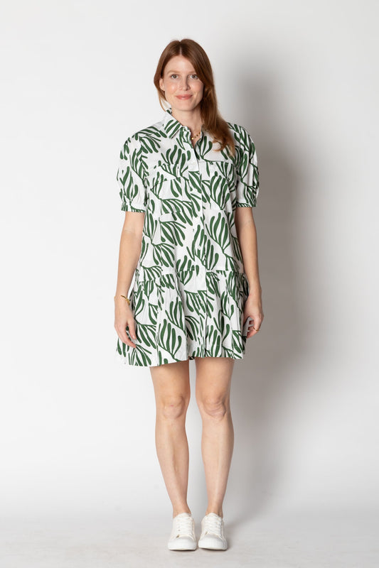 Itami Giverny Dress Verde (White)