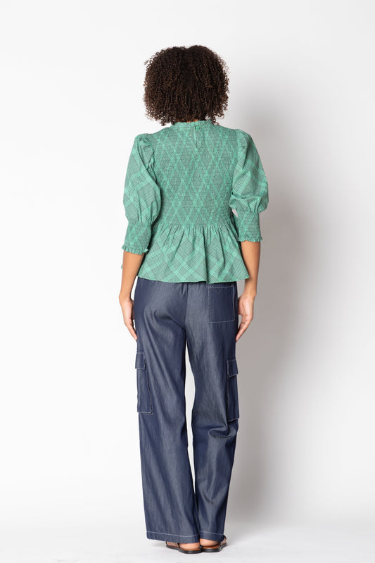 Itami Liv Top Tartan (Green)