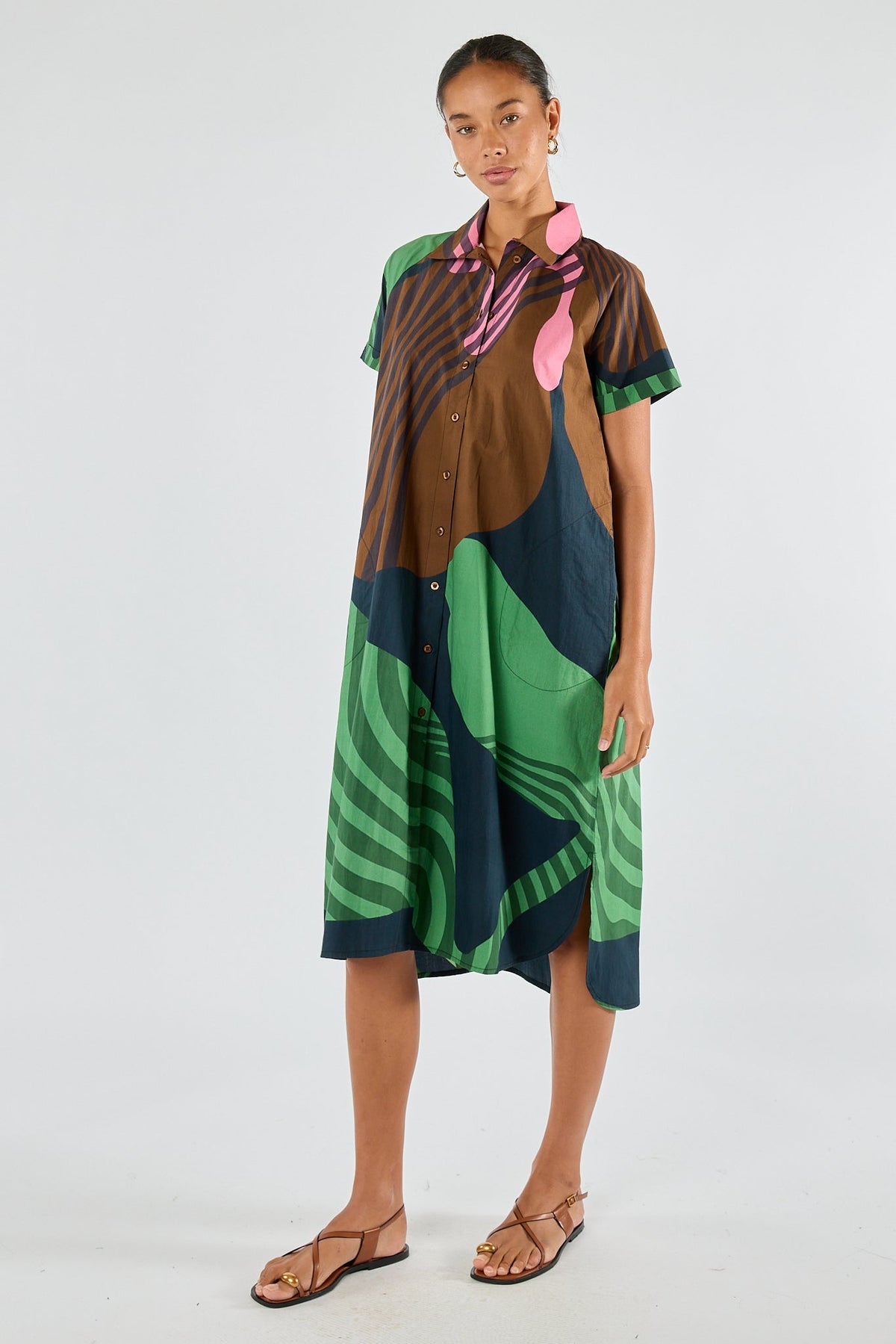 Division Itami Papillon Button Dress (Black)