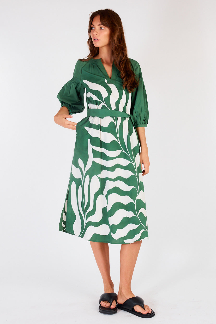 Division Itami Sakanto Kaftan Hoja (Green)