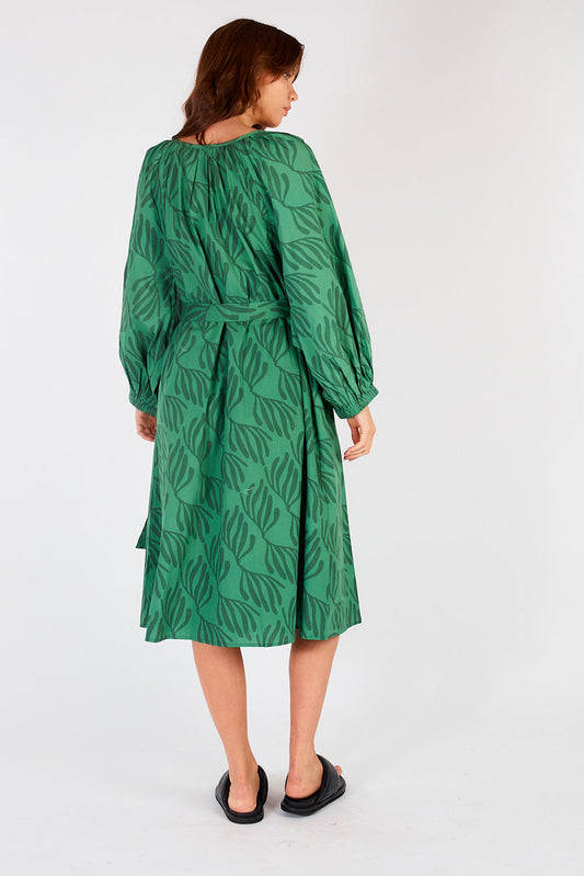 Itami Sakanto L/S Button Dress Verde (Green)