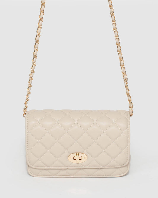 Colette by Colette Hayman Eboni Quilted Crossbody Bag (Ivory)