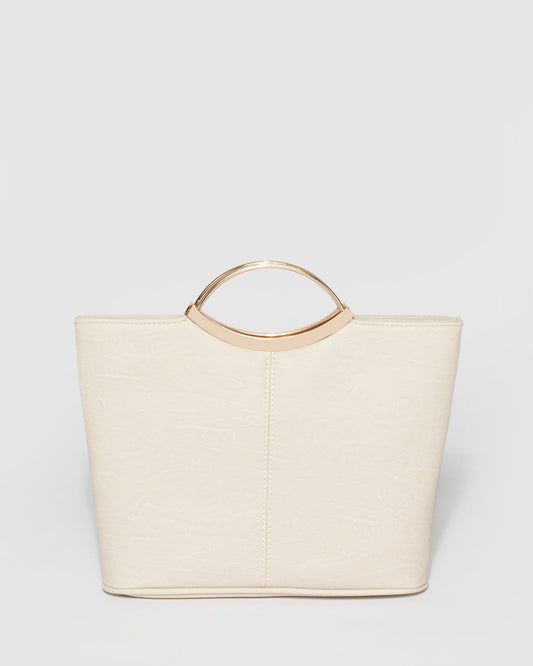 Colette And Gold Jessie Clutch Bag (Ivory)