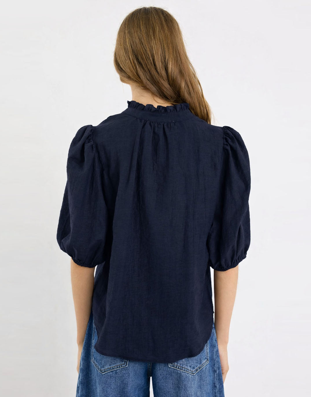 Ivy & Jack Continuance Short Sleeve Top (Navy)