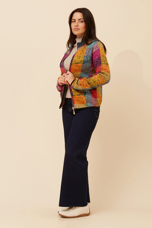 LYN CHECK PRINT JACKET (Multi)
