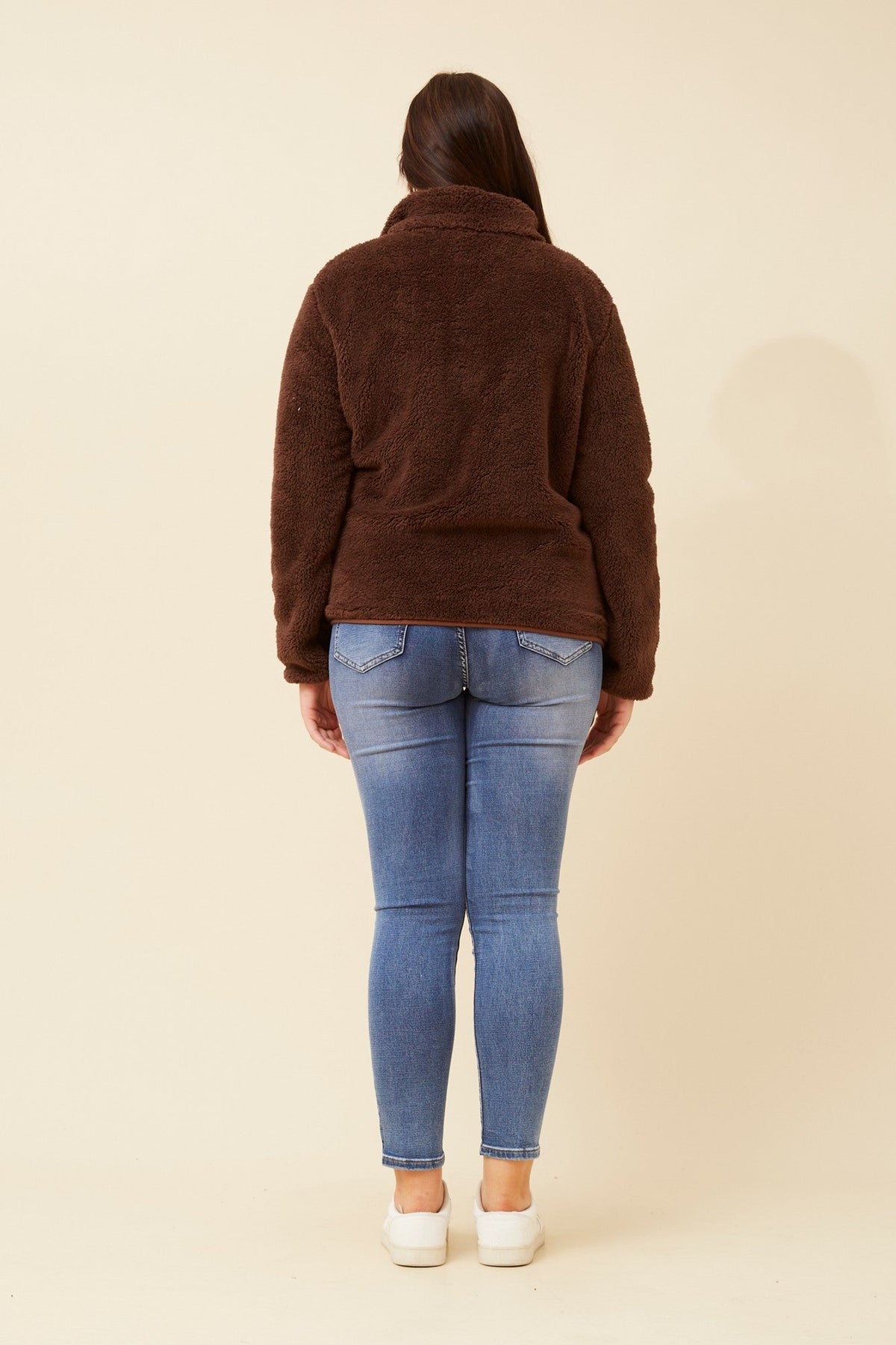 Caroline Morgan Australia LYN TEDDY FUR JACKET (Chocolate)