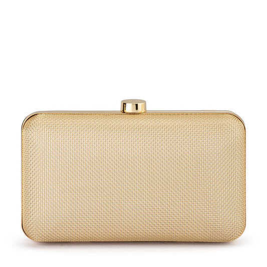 Olga Berg JEN Mesh Clutch (Gold)