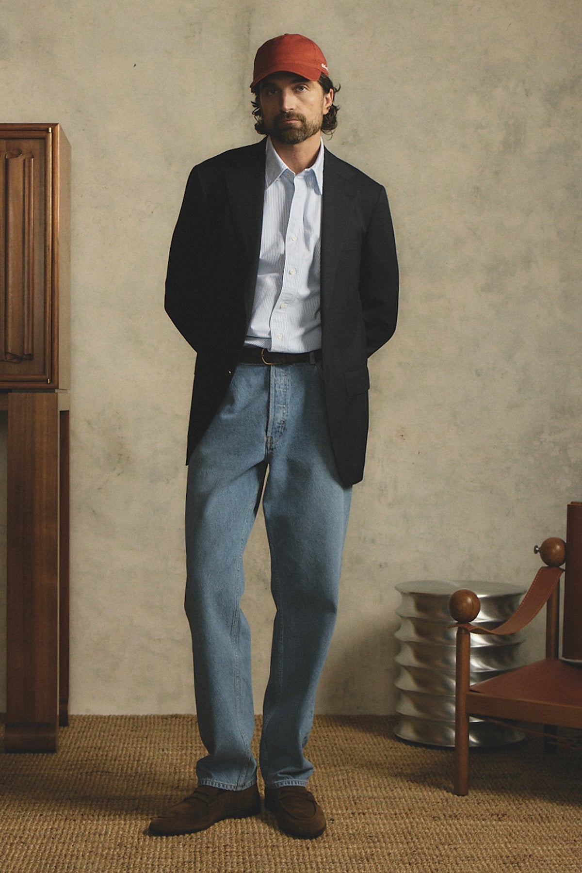 Anthony Squires Kane Light Stripe Shirt (Blue)