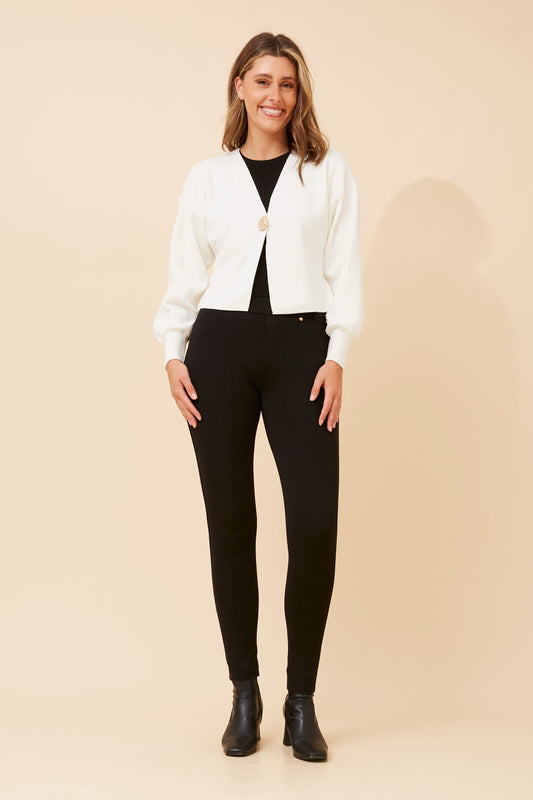 Caroline Morgan Australia LAVITA SOLID KNIT CARDIGAN (White)