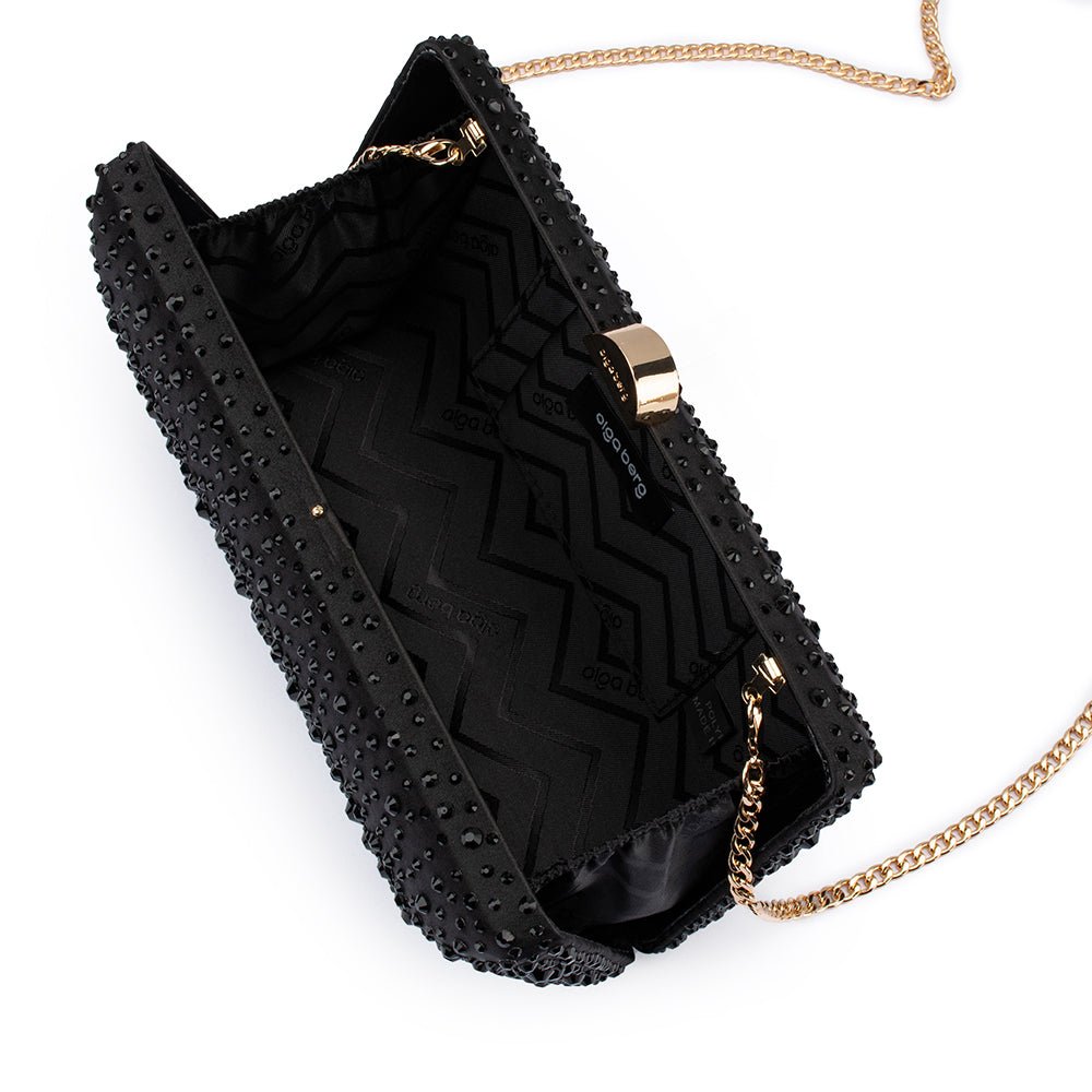 Olga Berg KIRA Hotfix Clutch (Black)