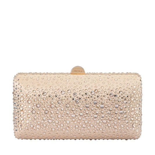 Olga Berg KIRA Hotfix Clutch (Champagne)
