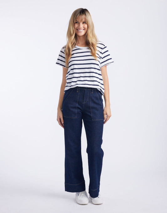 Celeste Wide Leg Jeans - (Indigo)