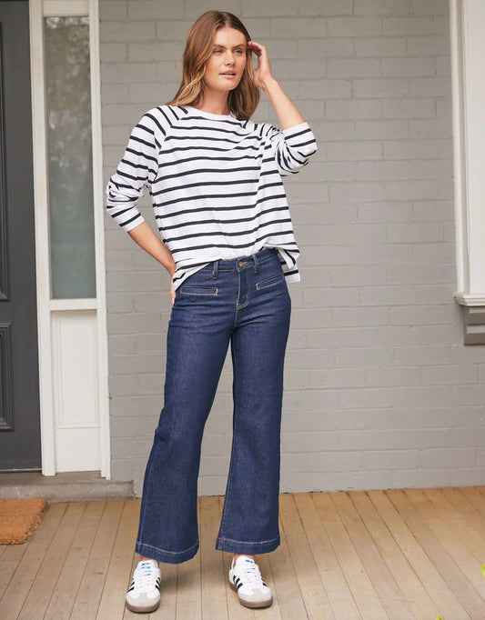 Kireina Freya Wide Leg Jeans (Indigo)