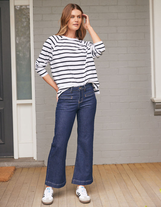 Kireina Freya Wide Leg Jeans (Indigo)