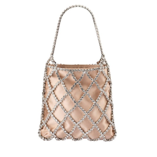 Olga Berg KIT Crystal Cage Bag (Natural)
