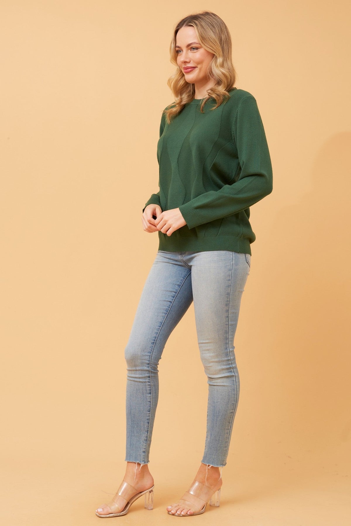 ANGIE KNIT PULLOVER (Beige)