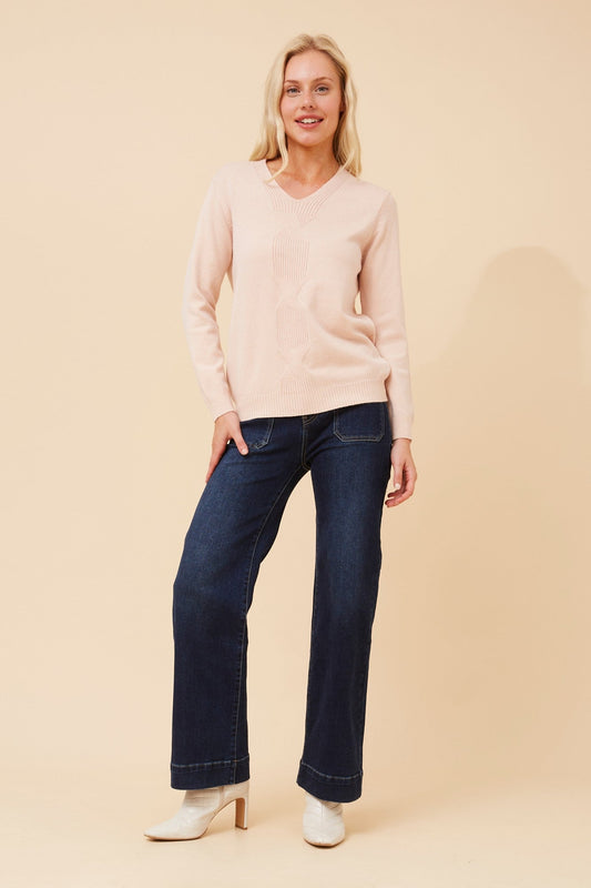 Caroline Morgan Australia ANGELITA KNIT PULLOVER (Beige)