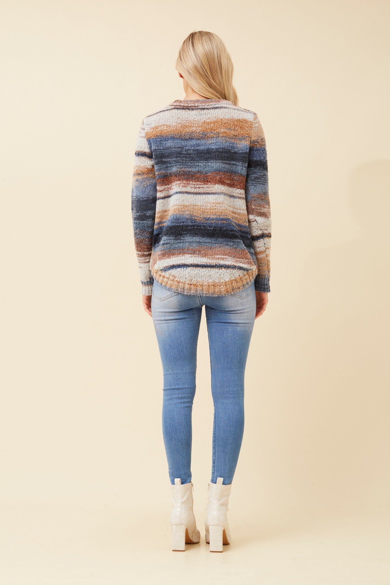 JARITA KNIT JUMPER (Multi Blue)