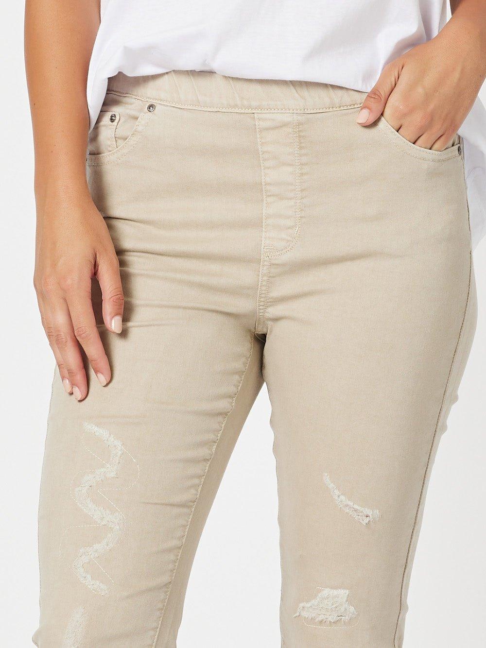 Threadz LA Stretch Pull On Jean (Natural)
